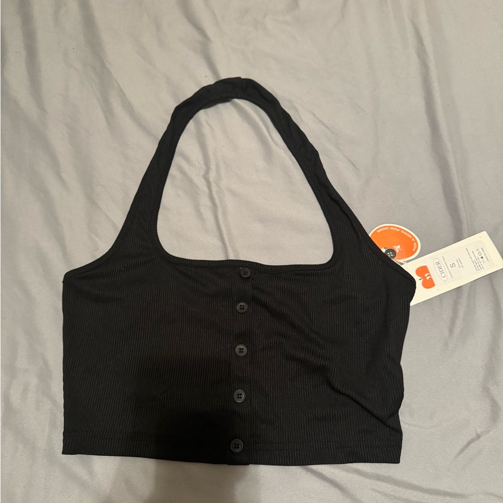 Black crop top